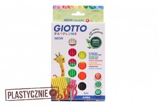 Zestaw 8 glinek Neon Colours Giotto Patplume 264g