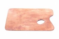Paletka malarska drewniana mała 24x16cm