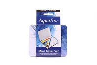 Podróżny mini zestaw akwareli w półkostkach Aquafine 10 szt
