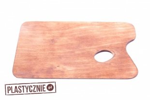 Paletka malarska drewniana mała 24x16cm