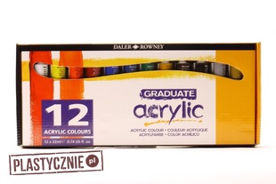 Zestaw farb akrylowych Graduate Acrylic Daler Rowney 12x22ml