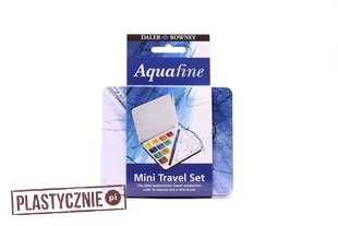Podróżny mini zestaw akwareli w półkostkach Aquafine 10 szt