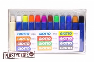 Zestaw 12 farb akrylowych Giotto