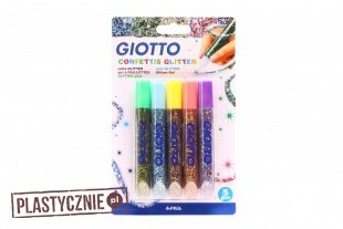 Zestaw pisaków Giotto Confettis Glitter 5x10.5ml
