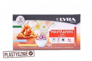 Zestaw 12 miękkich pasteli Lyra Polycrayons