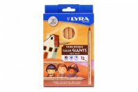 Zestaw 12 kredek kolory skóry Color Giants Lyra